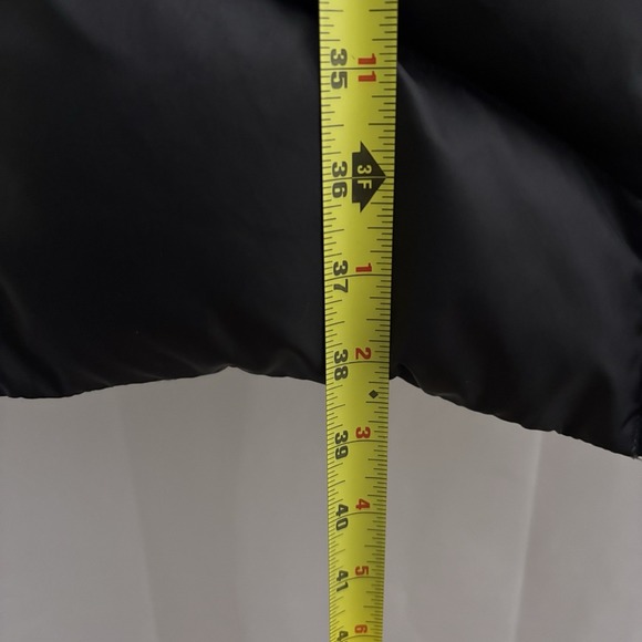 Eddie Bauer Black Goose Down Puffer Long Jacket EB550 Fill Power XL No Hood - Picture 7 of 8